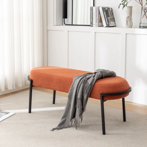 The Cloud-Float Boucle Bench