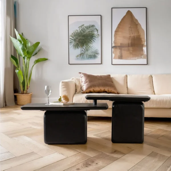 The Retro Square Solid Wood Harmony Set