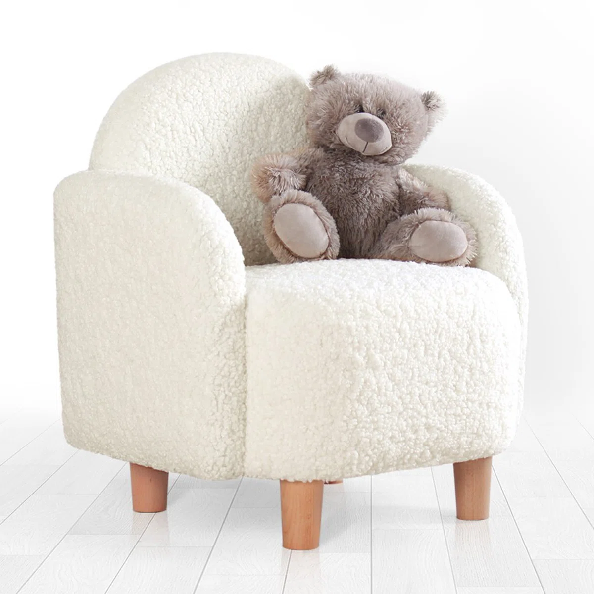 Kids+13.8''+Club+Chair+Chair+and+Ottoman The Zephyr Cloud-Scape - Image 1
